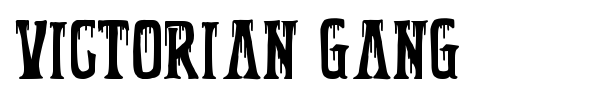 Victorian Gang font preview